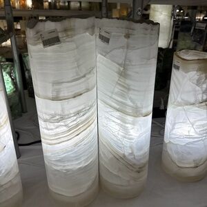 Elegant White Onyx Table Lamps
